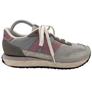 New Balance 237‎ Suede Low Top Sneakers Shoes Gray Purple Women's Size US 10 B